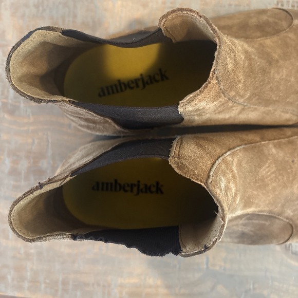 Amberjack Chelsea Boot in Grizzly Brown Suede Mens Size 13M Brown - Picture 6 of 8